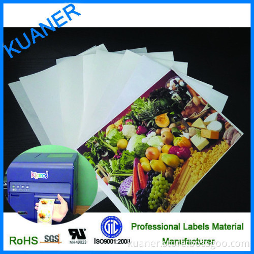PP synthetic label self adhesive label inkjet paper
